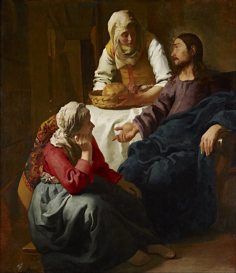 Marta e Maria - Johannes Vermeer